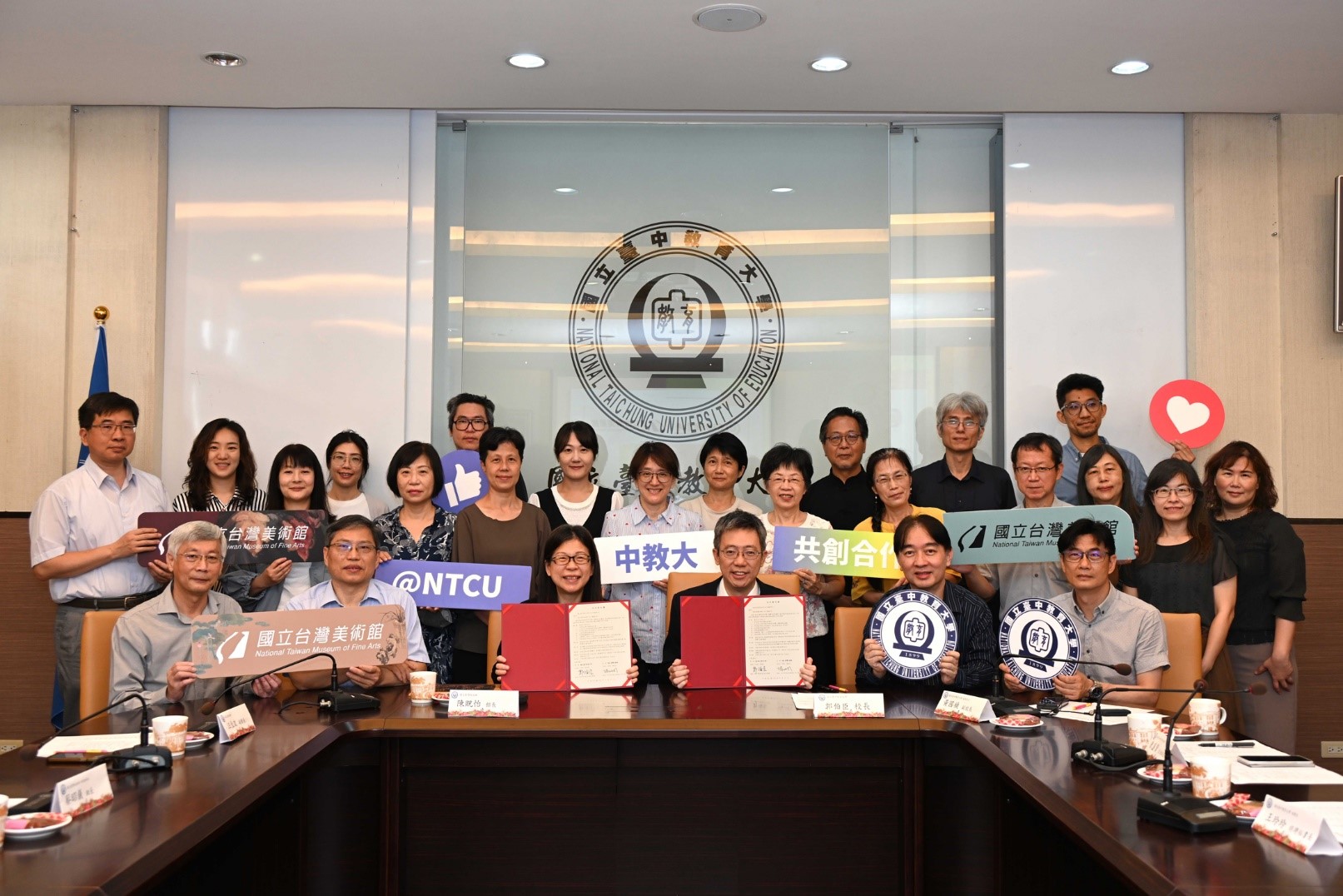 National Taichung University of Education (NTCU) and the National Taiwan Museum of Fine Arts (NTMoFA) have officially signed a cooperation agreement, enabling complementarity between the fields of art and education.